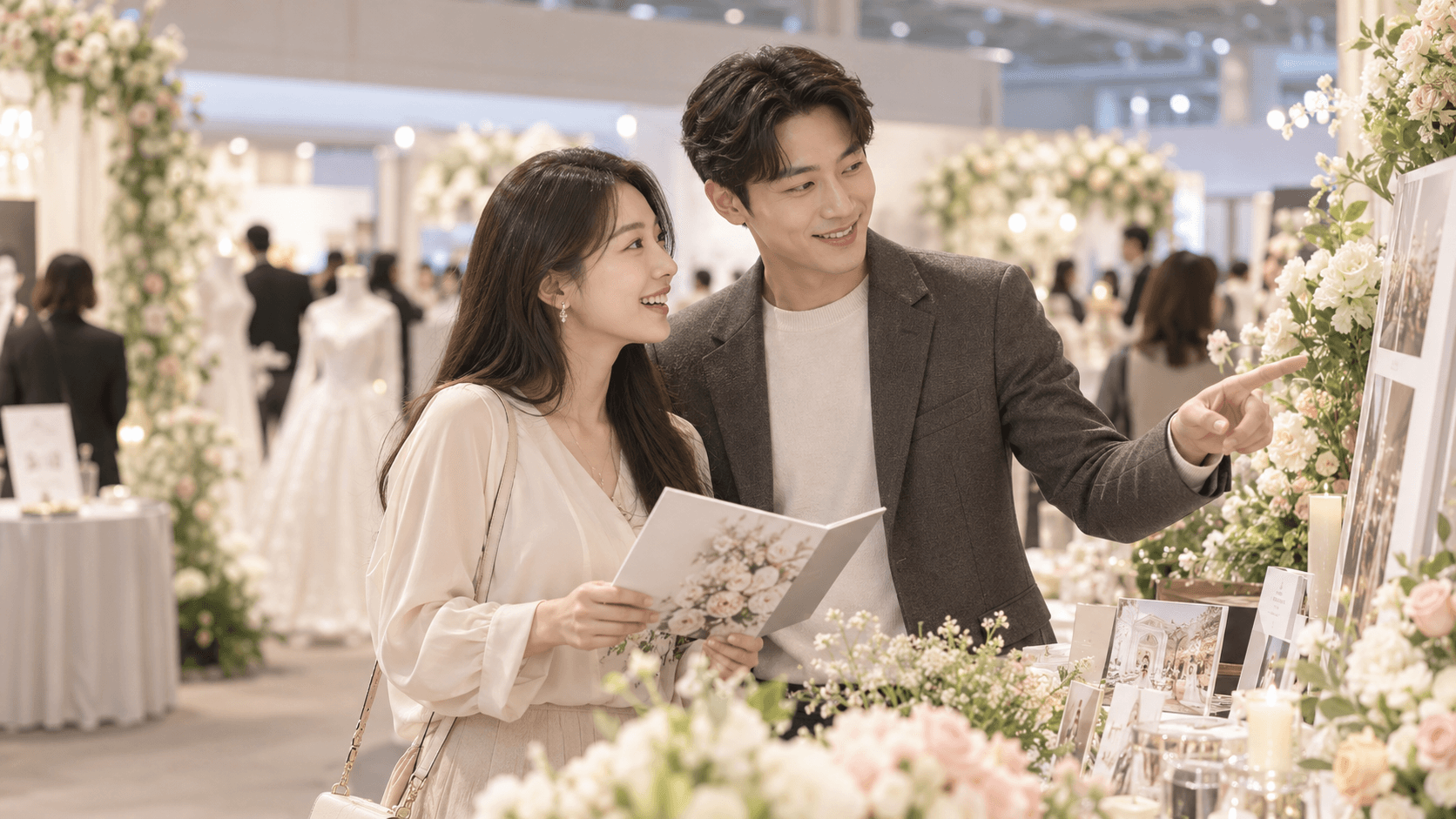 이번 주 웨딩박람회를 방문하는 예비부부