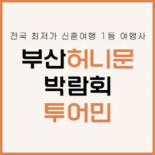 부산 투어민 허니문 박람회 행사 이미지