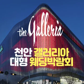 천안 갤러리아 대형 웨딩박람회 행사 이미지