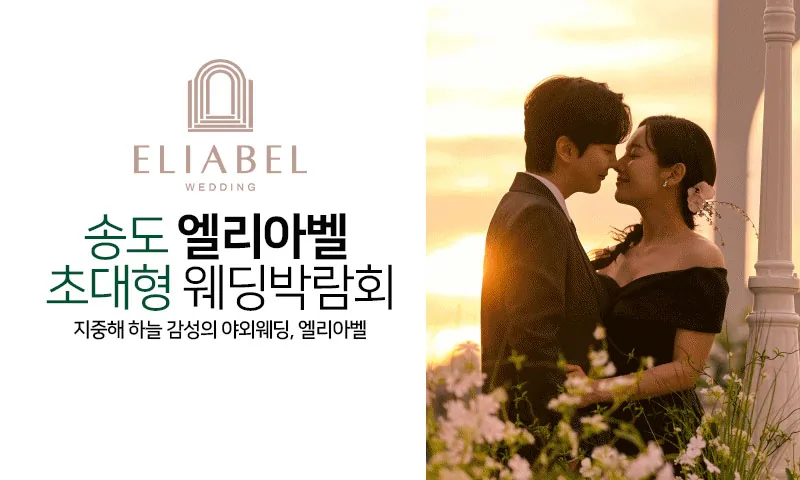 송도 엘리아벨 대형 웨딩박람회 배너
